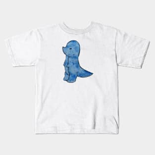 Blue animal watercolor design Kids T-Shirt